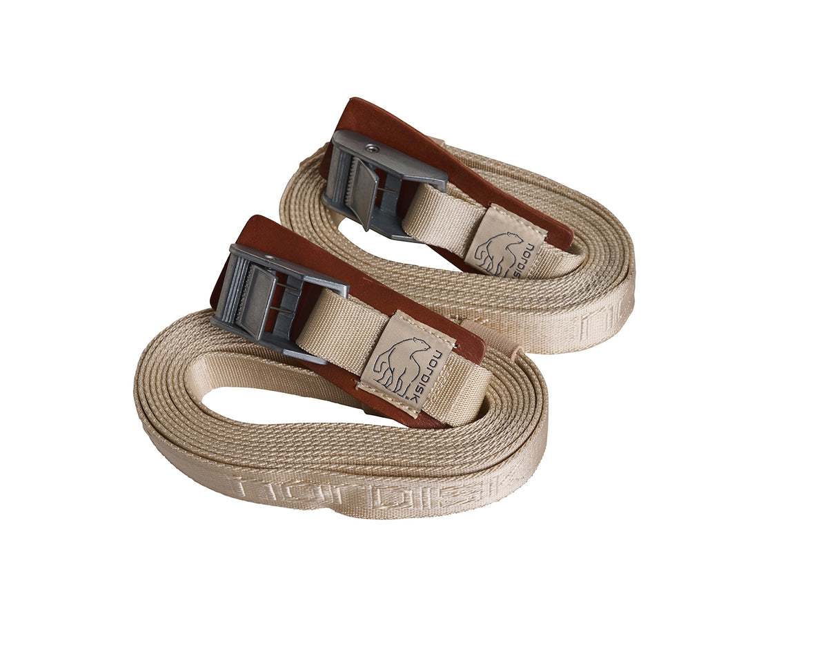 Webbing Straps set (2 pcs) | 2.5cm x 200cm - Sandshell