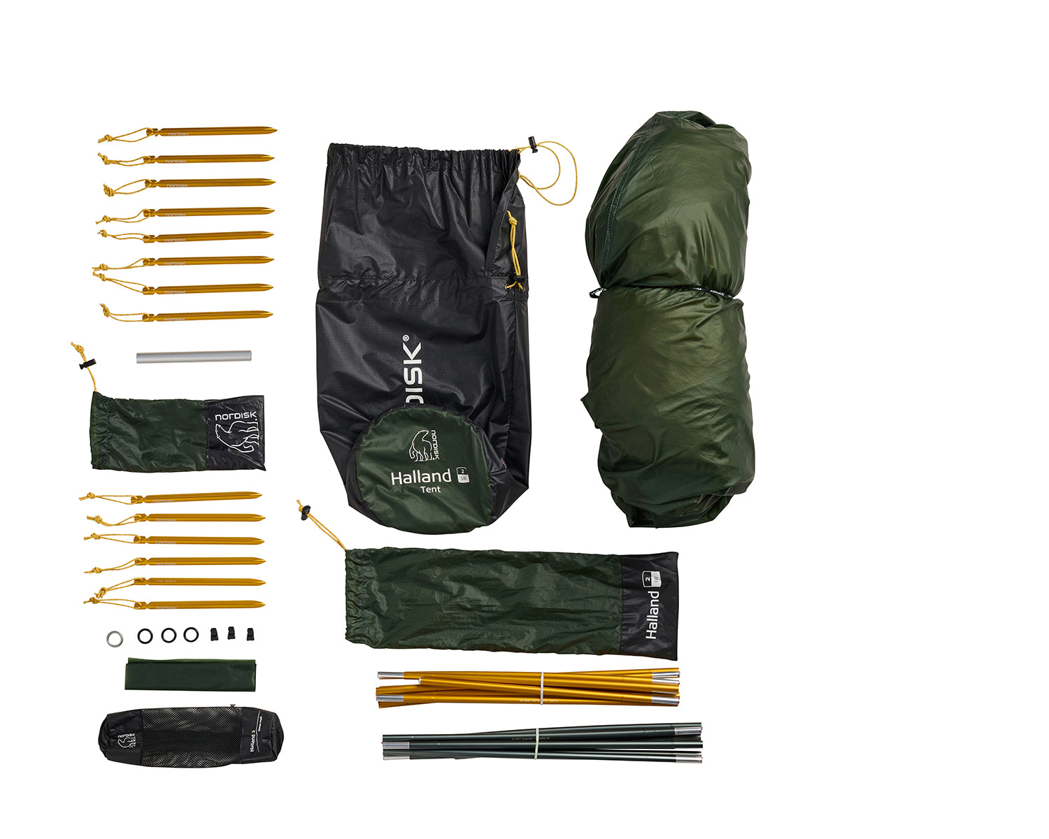 Halland 2 LW (2.0) Tent - 2 person | Black Forest Green