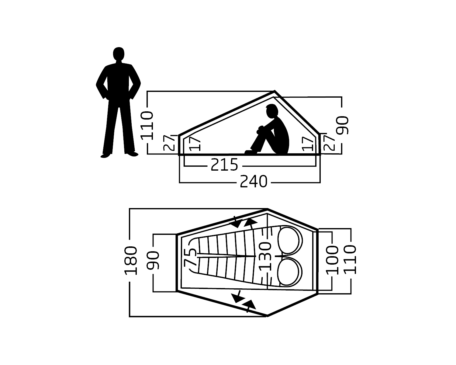 Telemark 2.2 LW (2.0) Tent - 2 person | Black Forest Green