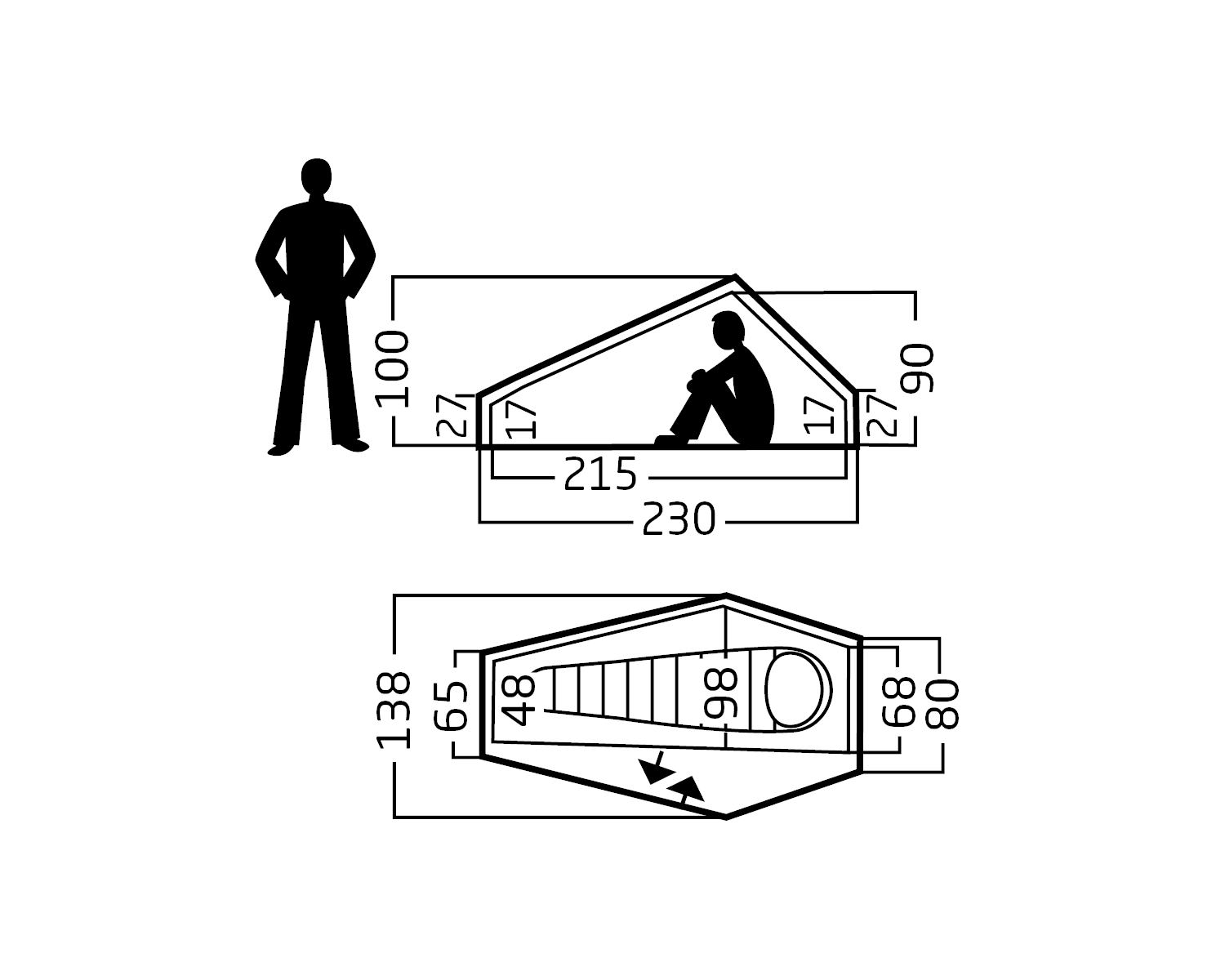 Telemark 1 LW (2.0) Tent - 1 person | Black Forest Green