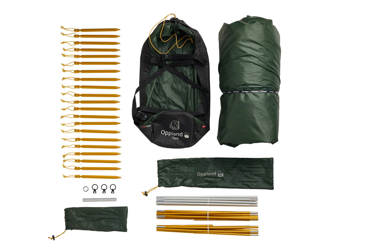 Oppland 2 SI (2.0) Tent - 2 person | Deep Forest Green