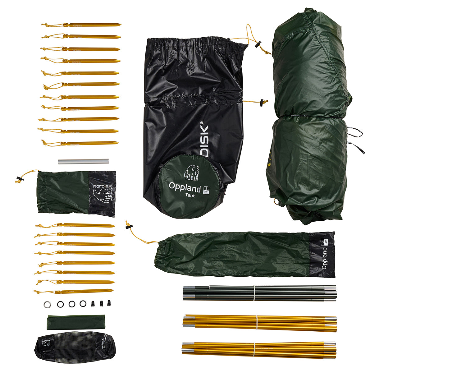 Oppland 3 LW (2.0) Tent - 3 person | Black Forest Green