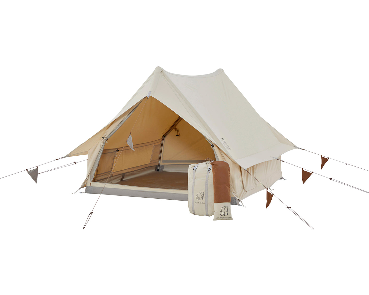 Ydun Tech Mini Glamping Tent Incl. Colour Pack - 2 person | Dachshund Chocolade