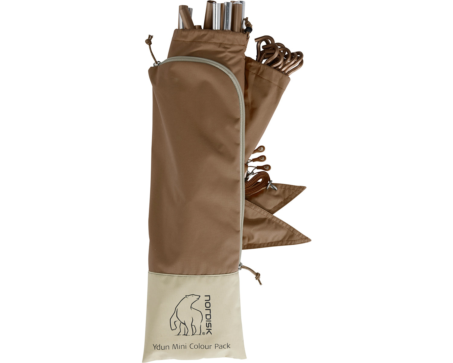 Ydun Tech Mini Glamping Tent Incl. Colour Pack - 2 person | Dachshund Chocolade