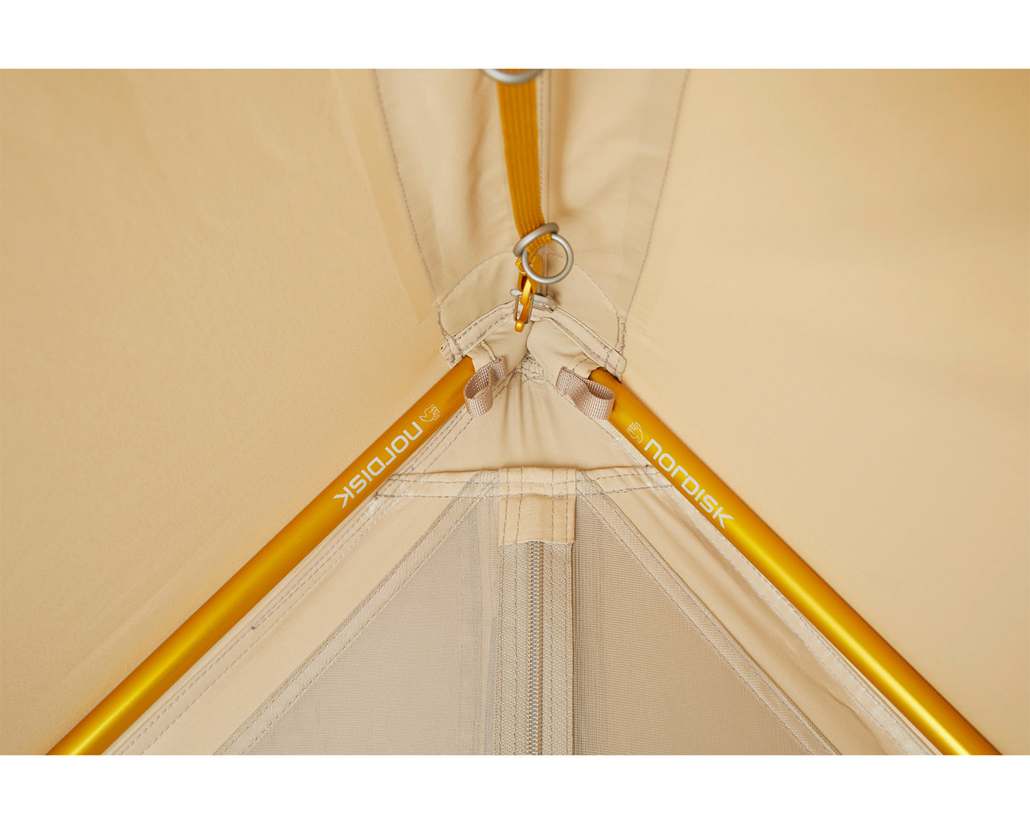 Ydun Tech Mini Glamping Tent Incl. Colour Pack - 2 person | Mustard Yellow