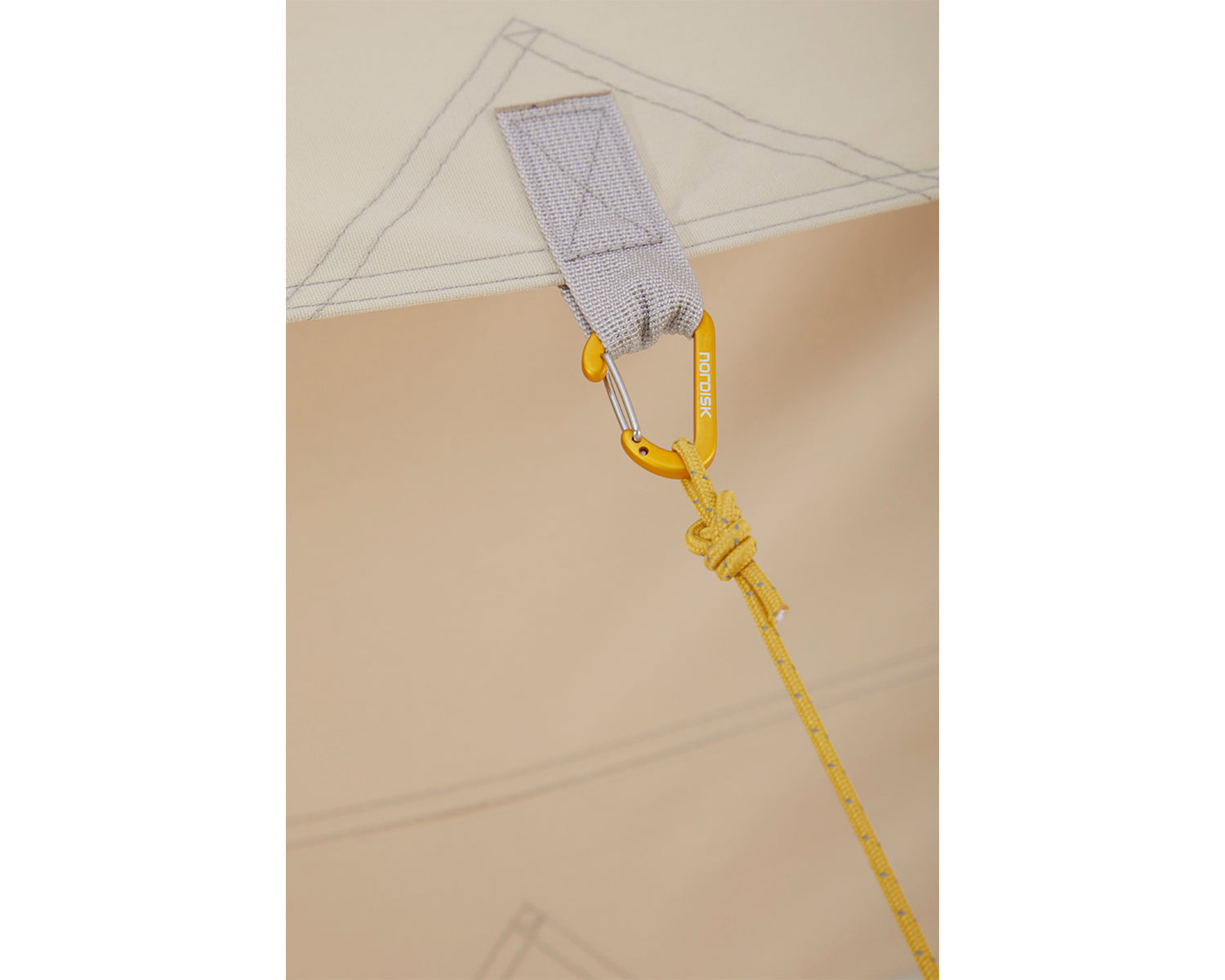 Ydun Tech Mini Glamping Tent Incl. Colour Pack - 2 person | Mustard Yellow