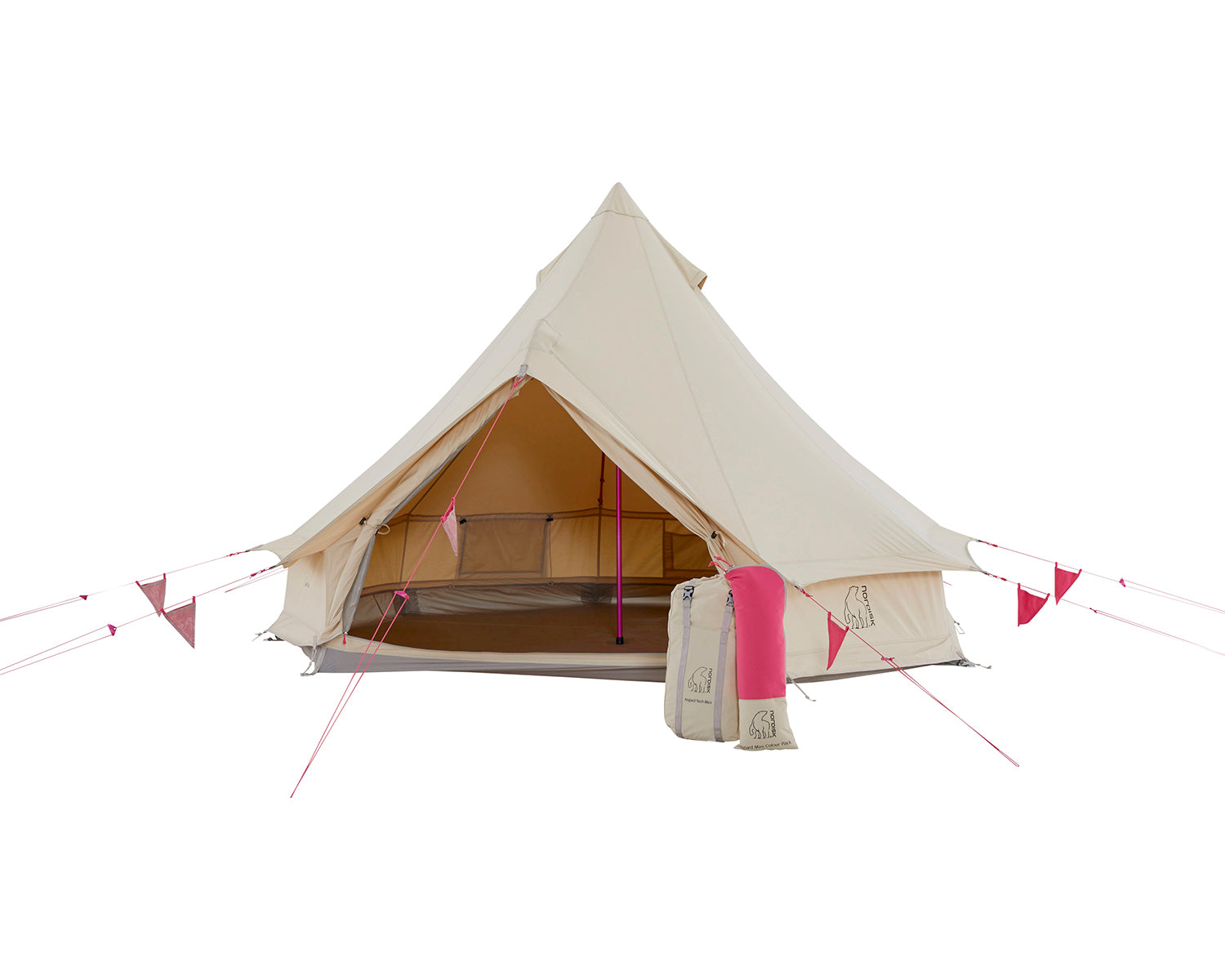 Asgard Tech Mini Tent Incl. Colour Pack - 2 person | Azalea Cherry Pink