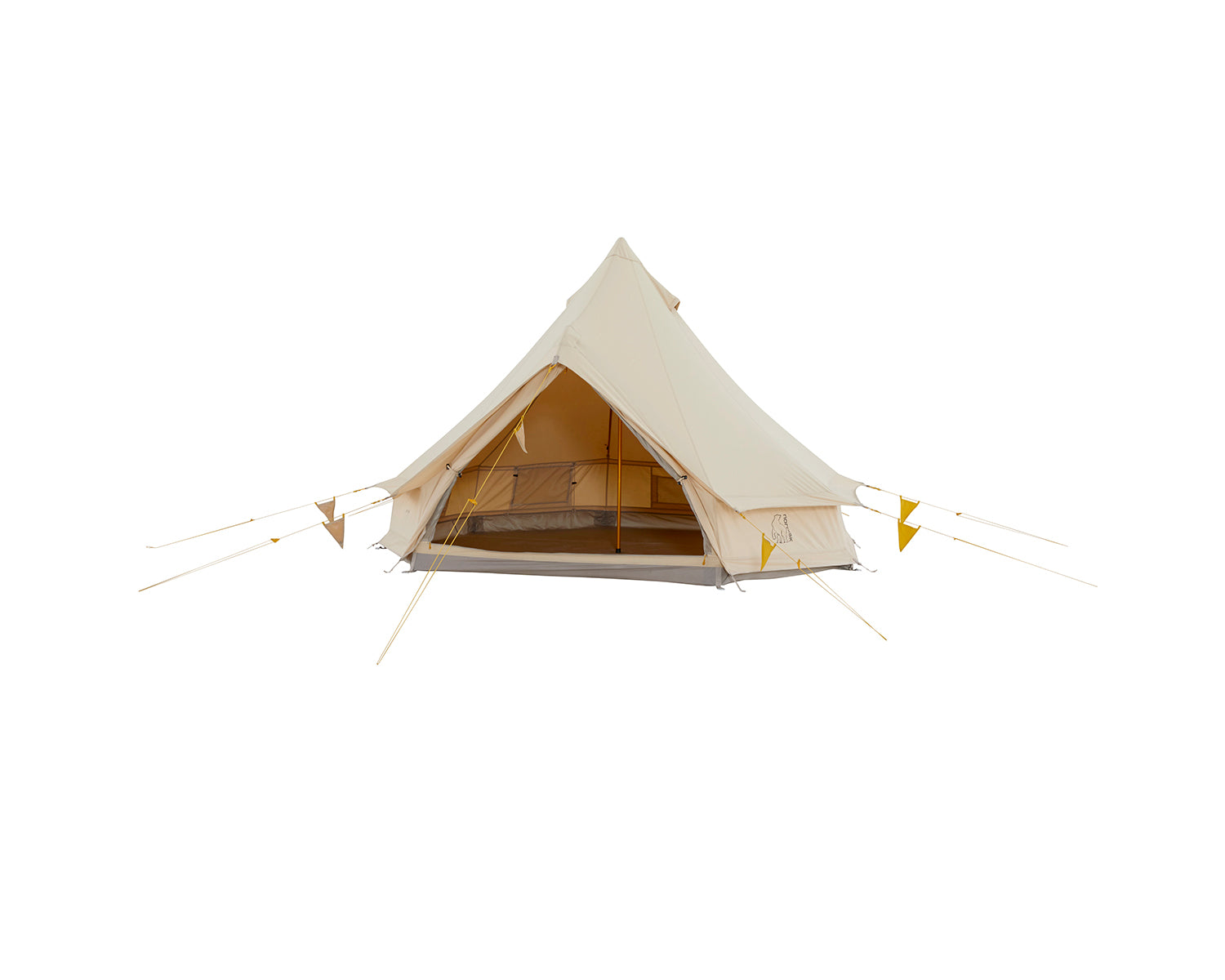 Asgard Tech Mini Tent Incl. Colour Pack - 2 person | Mustard Yellow