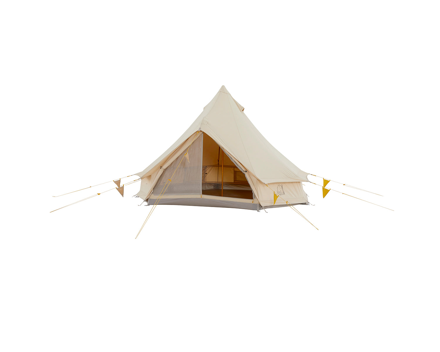 Asgard Tech Mini Tent Incl. Colour Pack - 2 person | Mustard Yellow