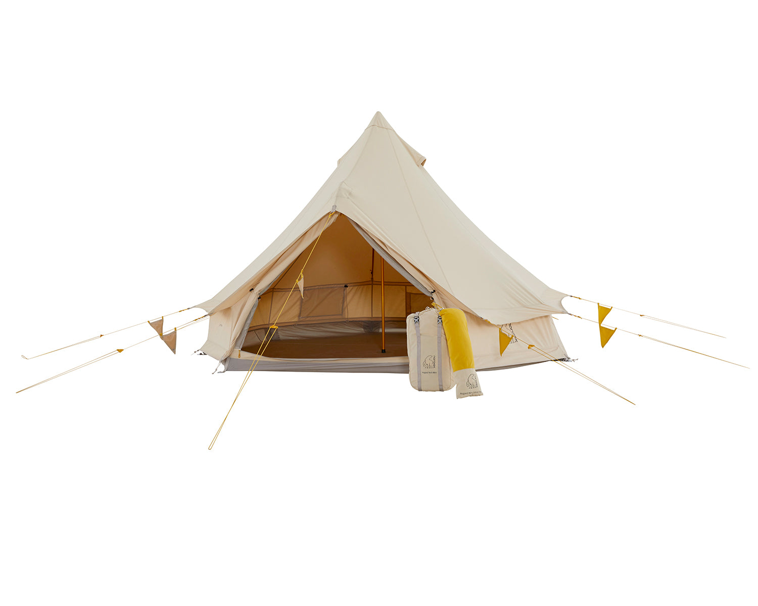Asgard Tech Mini Tent Incl. Colour Pack - 2 person | Mustard Yellow