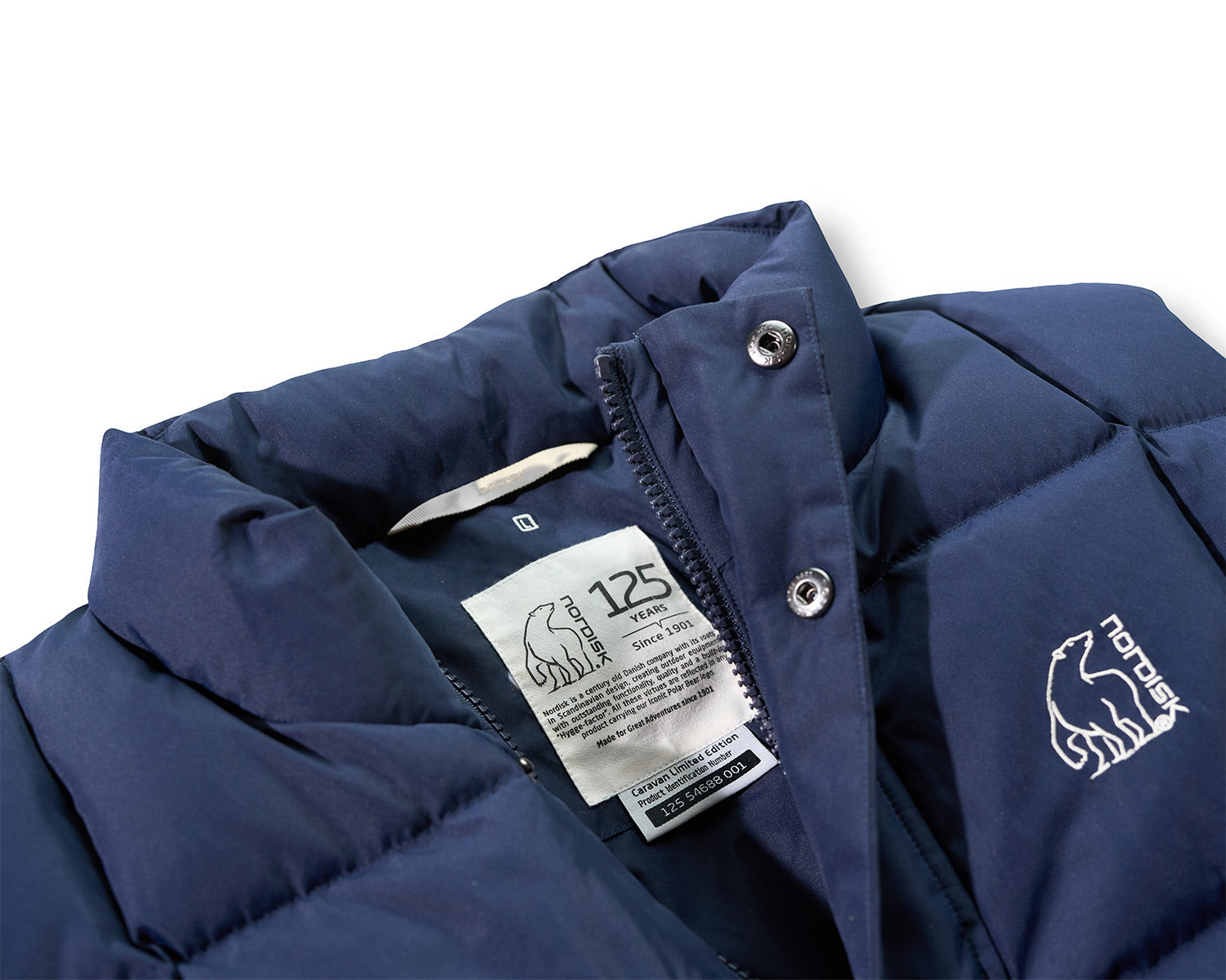 125 Years Caravan Unisex Down Vest - Maritime Blue