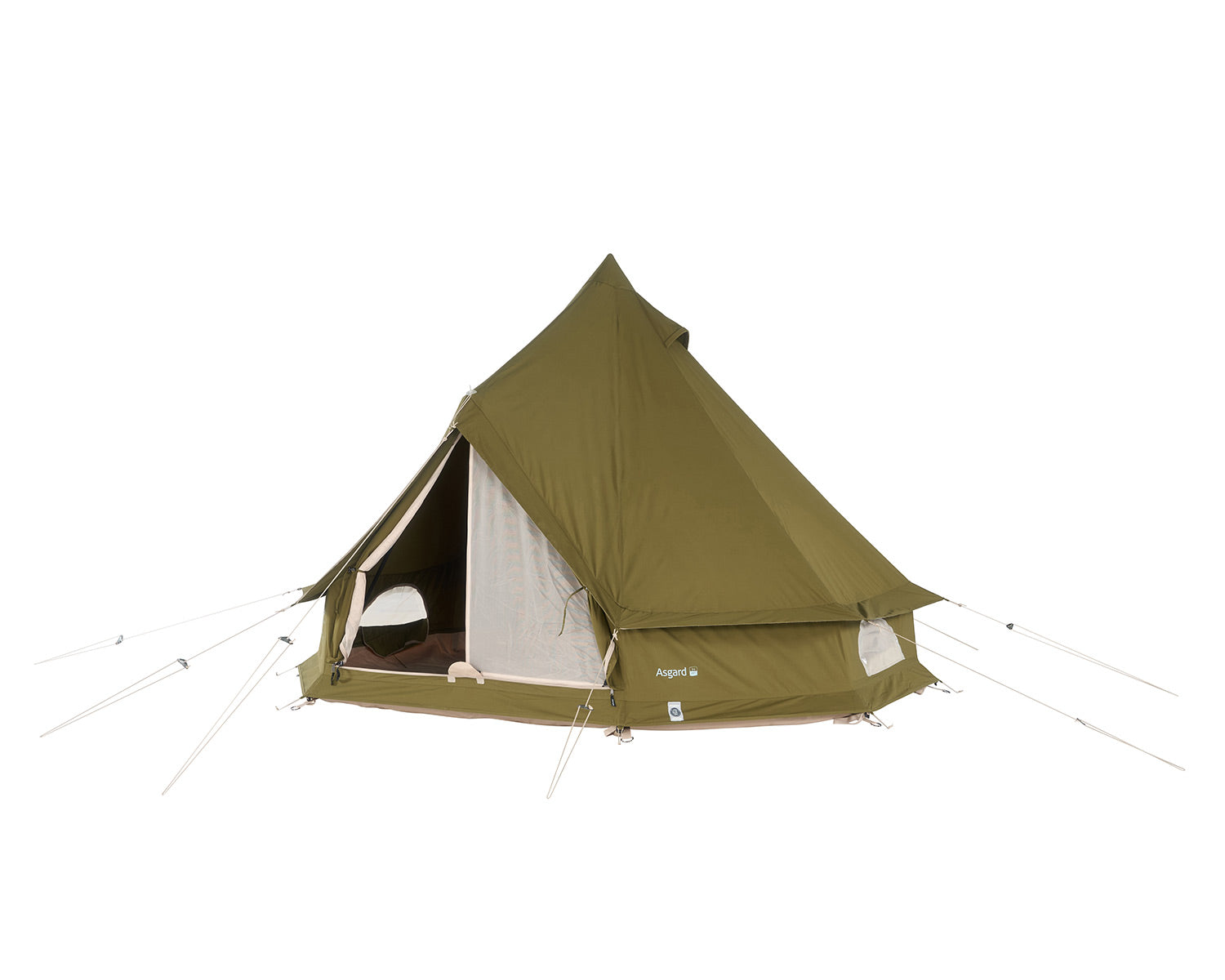 Asgard 7.1 Glamping Tent - 7.1 m² | 3 person | Green Khaki