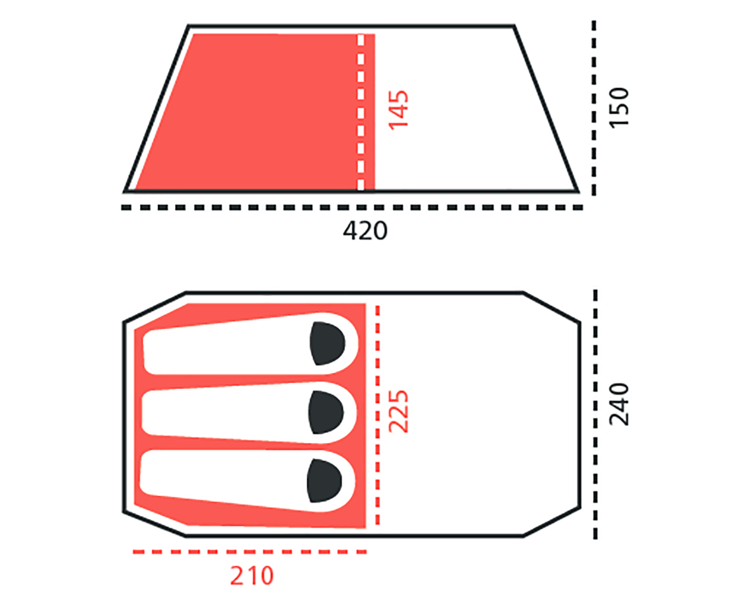Robson 3 Tent - 3 person | Capulet Olive