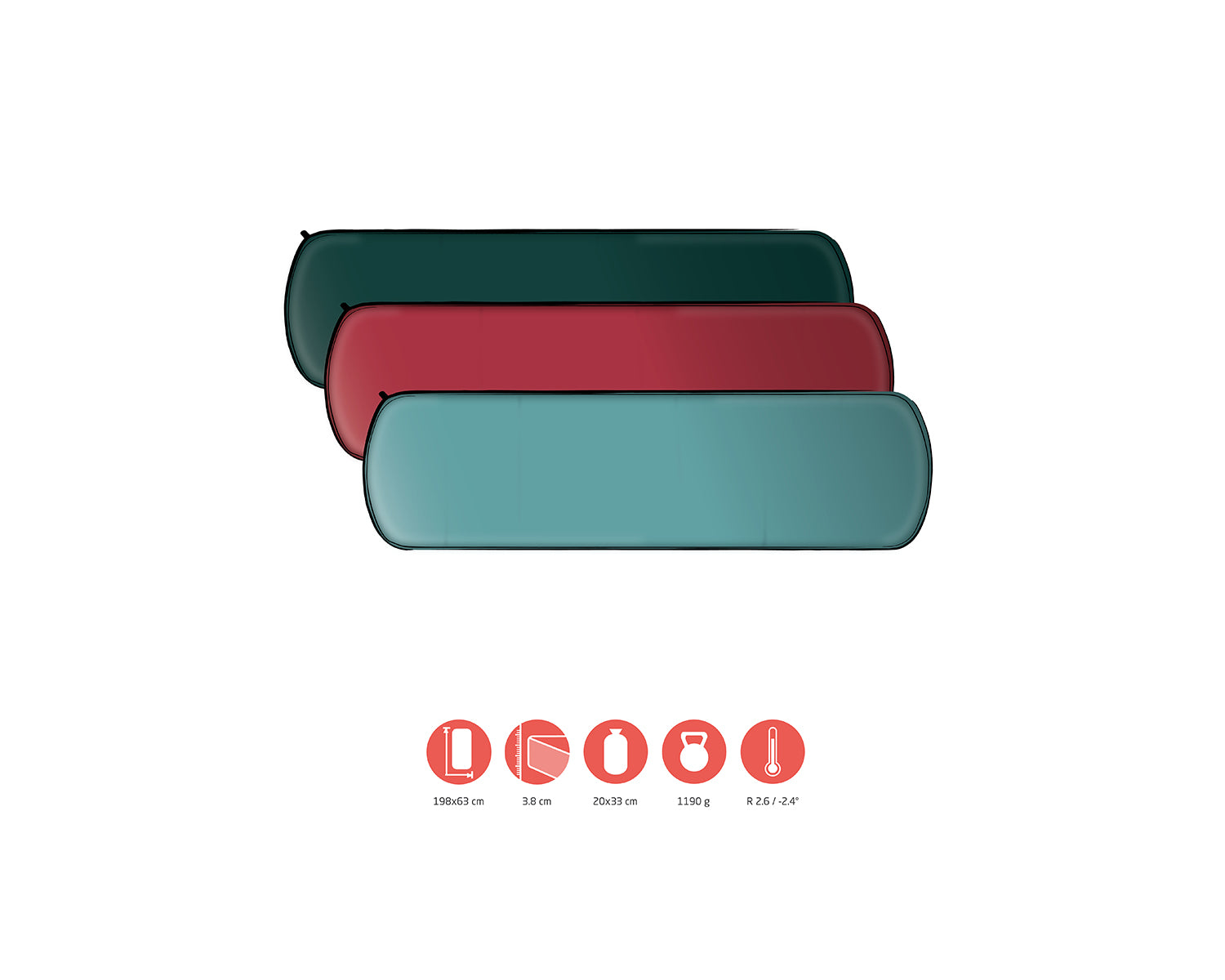 Hattan 3.8 L Self-Infl. Mat - Botanical Garden Grey