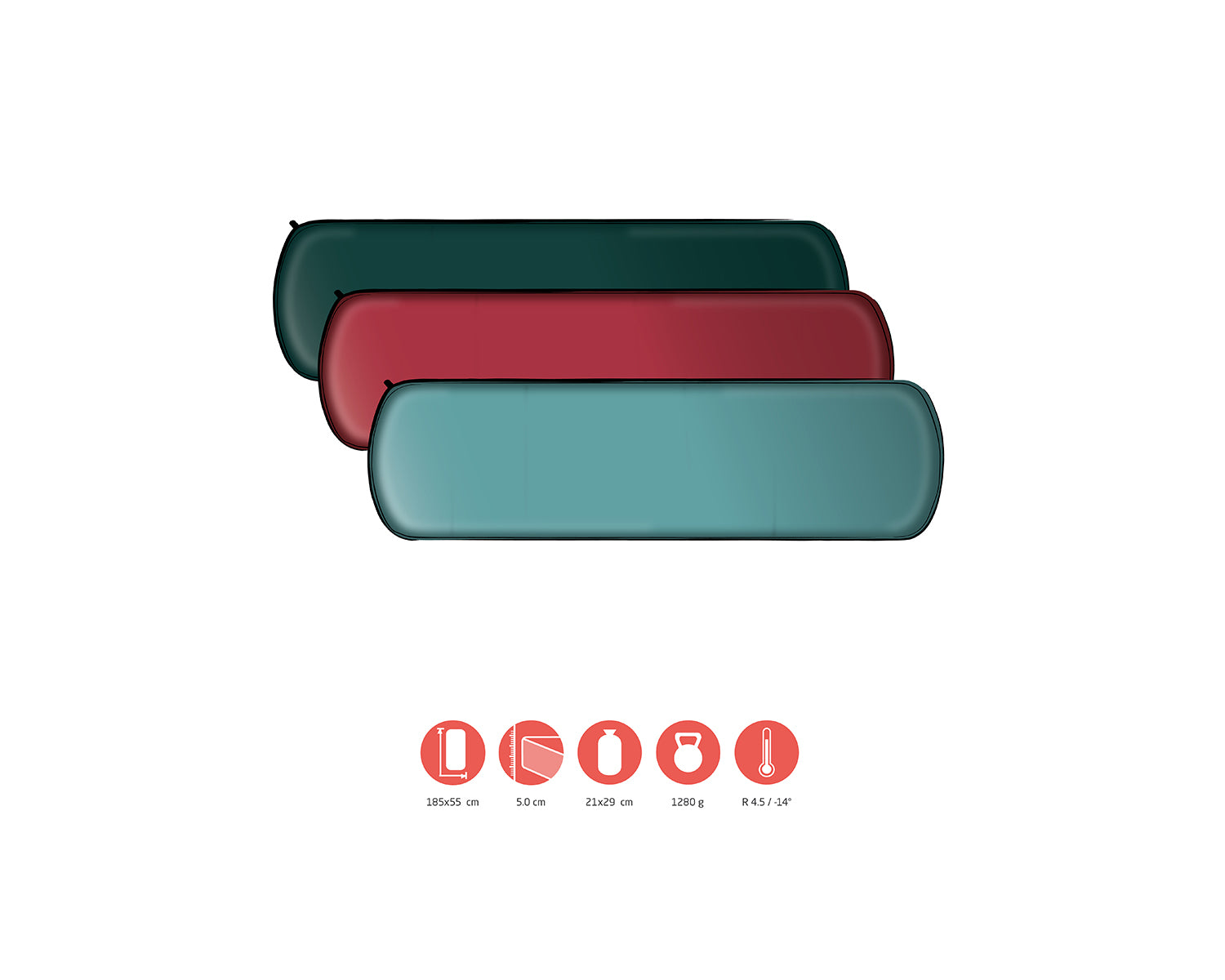 Hattan 5.0 M Self-Infl. Mat - Botanical Garden Grey