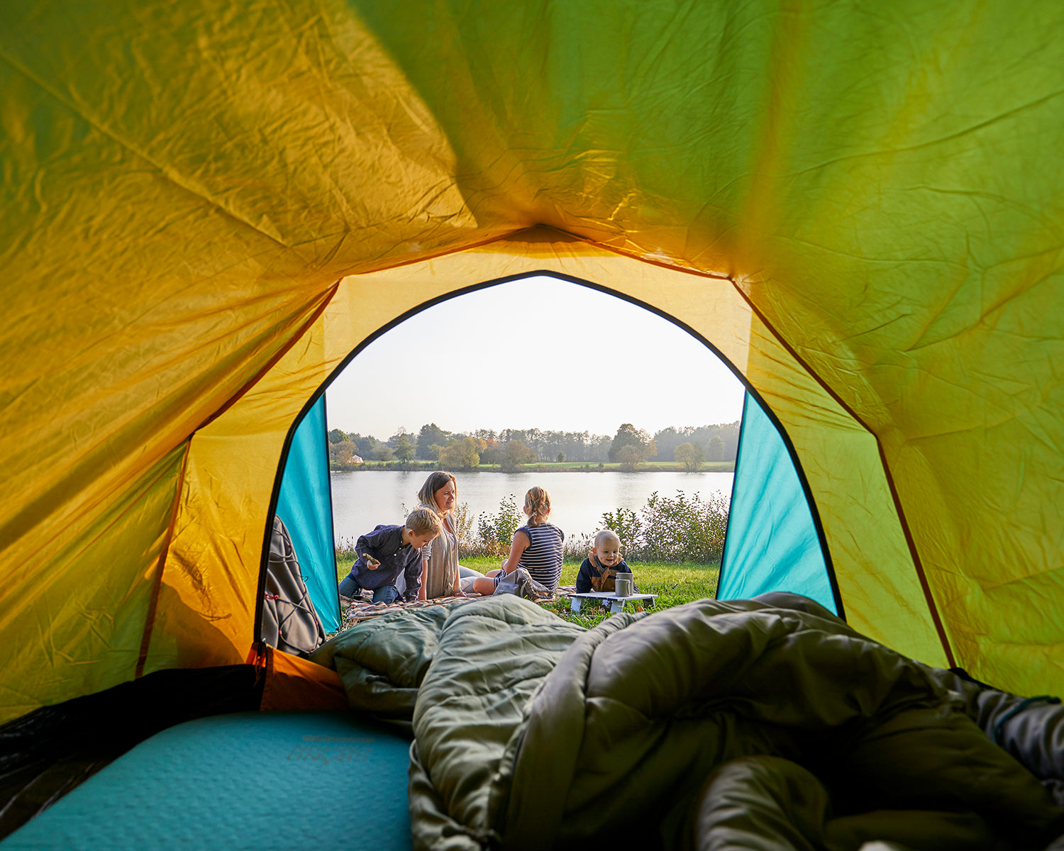 Hattan 3.8 Kids Self-Infl. Mat - Meadowbrook Blue