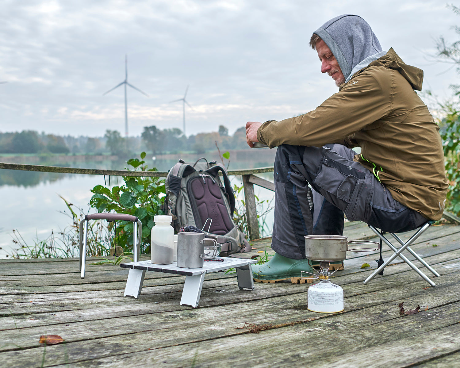 Sinyala Micro Four-legged Stool - Eden Green