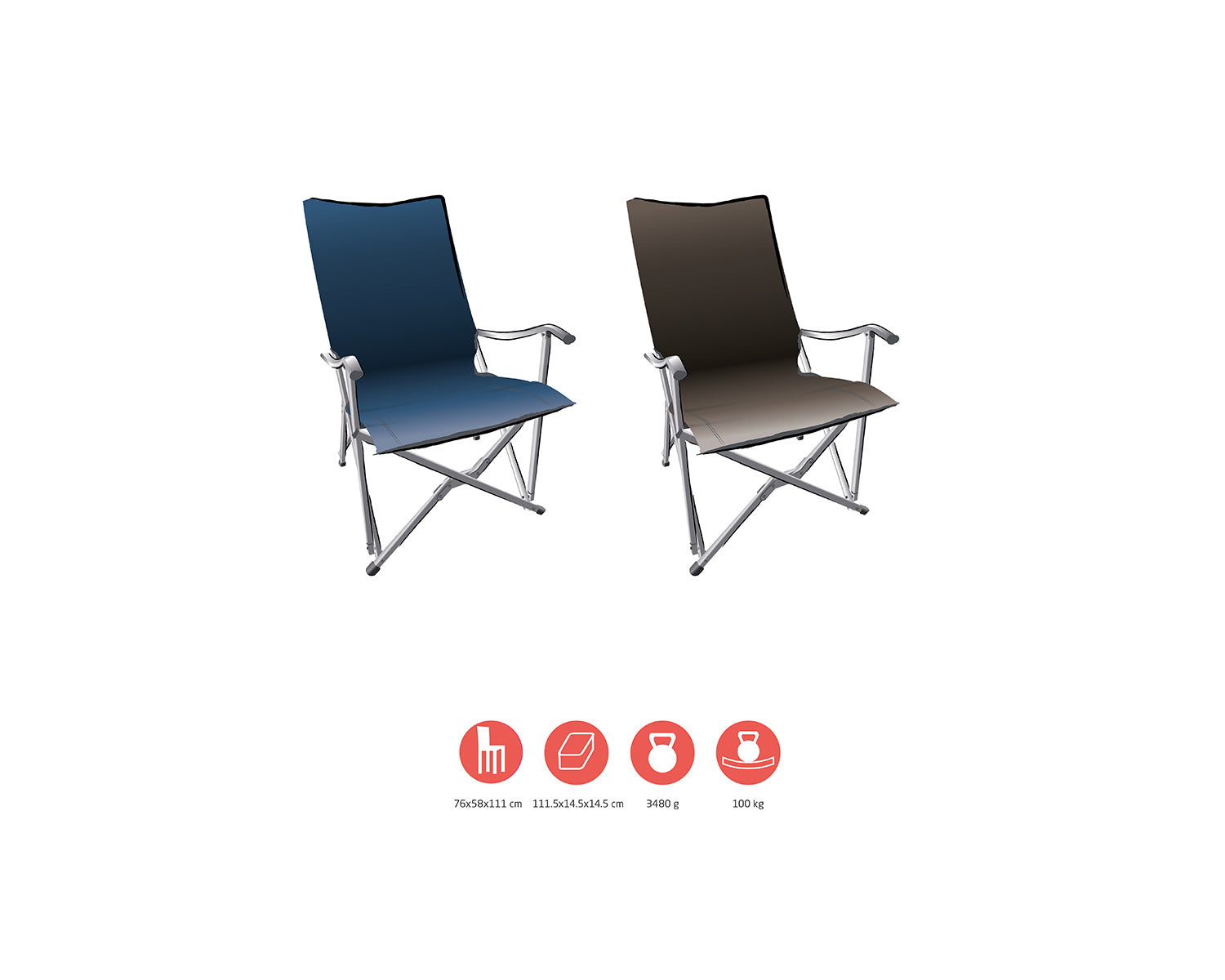 El Tovar Highback Chair - Dark Blue