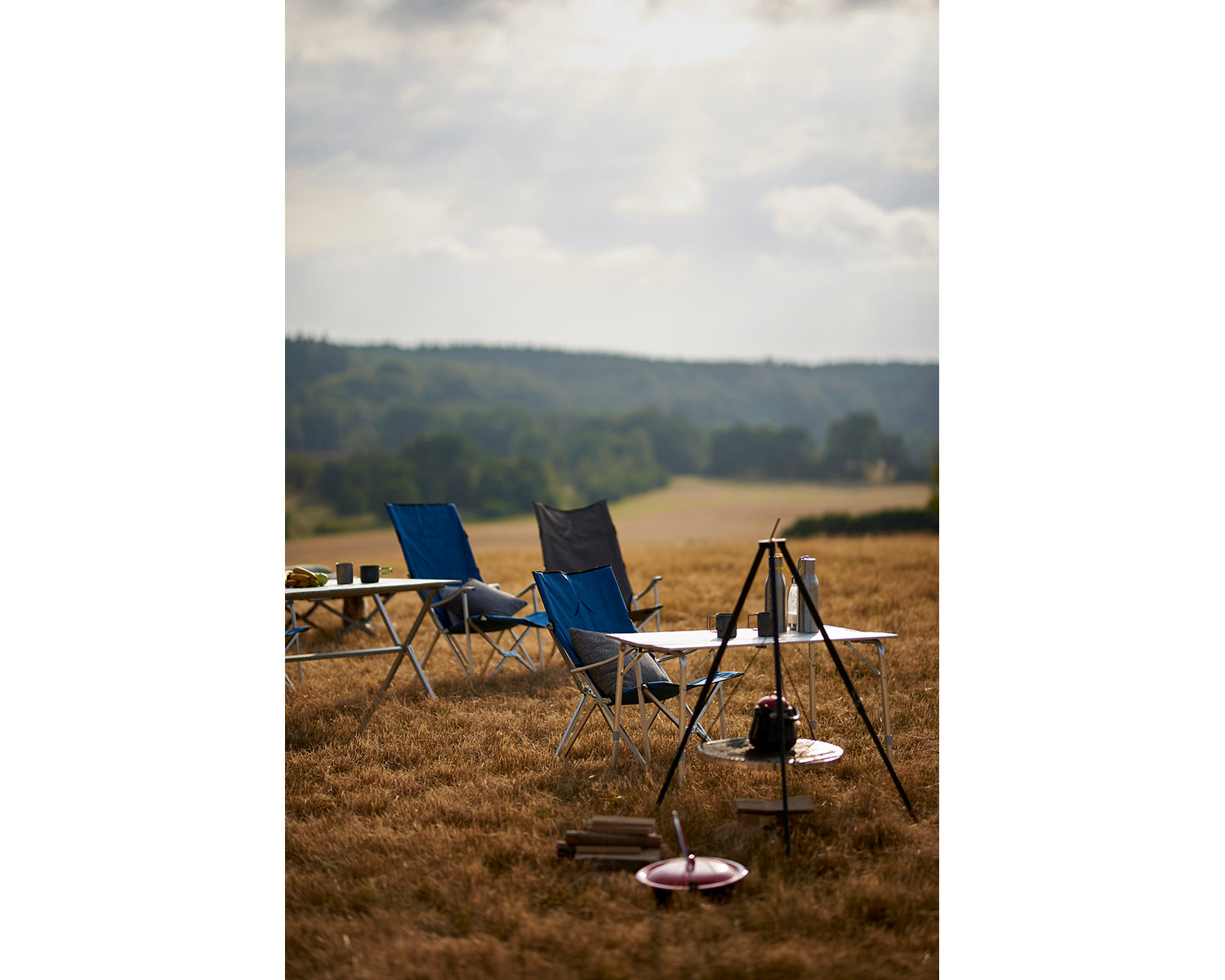 El Tovar Highback Chair - Dark Blue