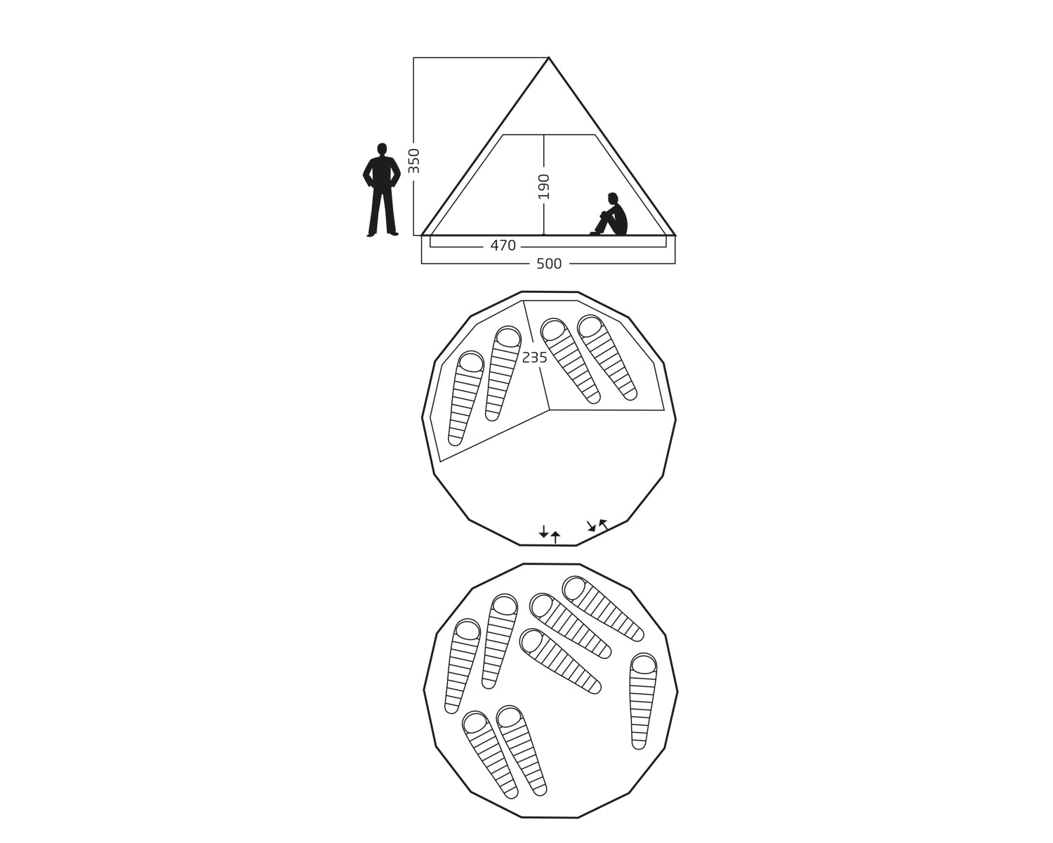 Alfheim 19.6 Glamping Tent - 19.6 m² | 8-10 person | Sandshell