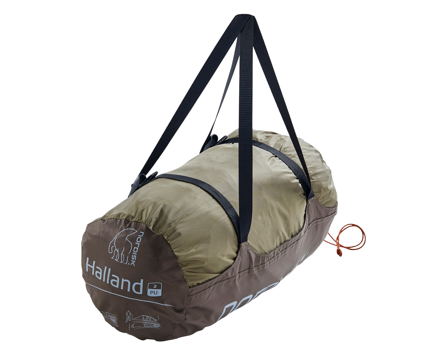 Halland 2 PU Tent - 2 person | Dark Olive
