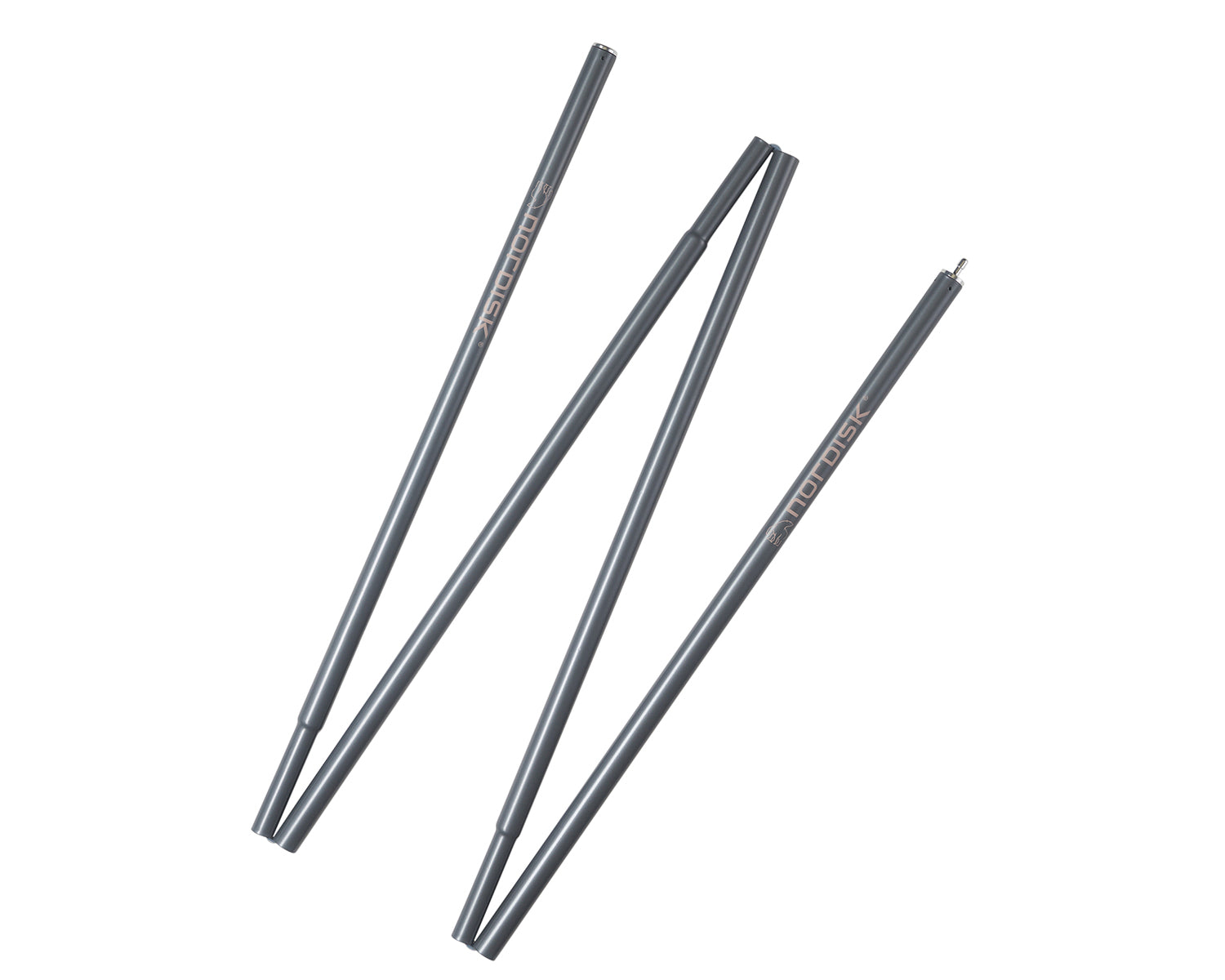 Midgard 9.2/20 - Small Entrance Pole Set (4 pcs) - Steel/Gunmetal Grey