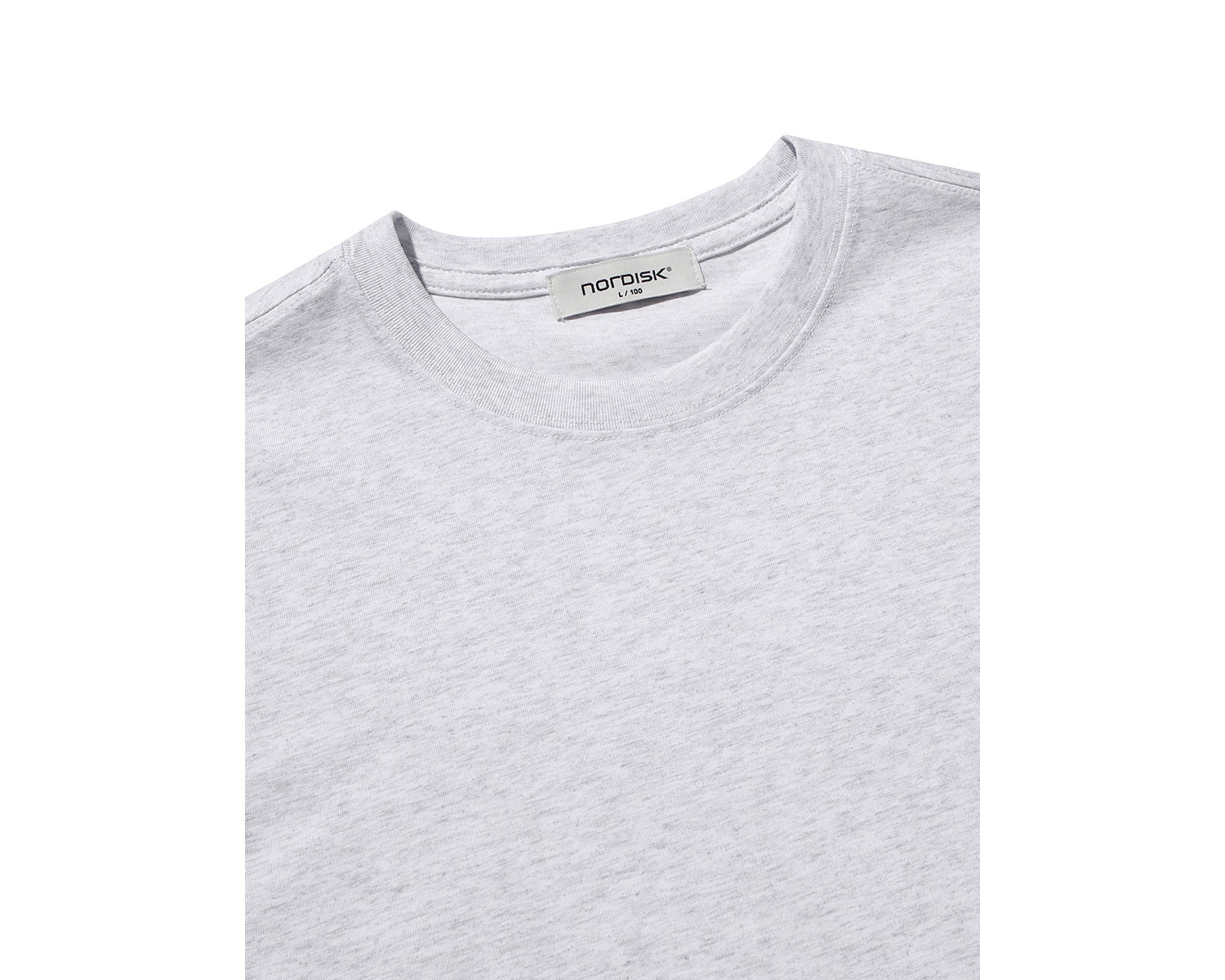 Small Polar Bear Long Sleeve T-Shirt Men's - Light Grey