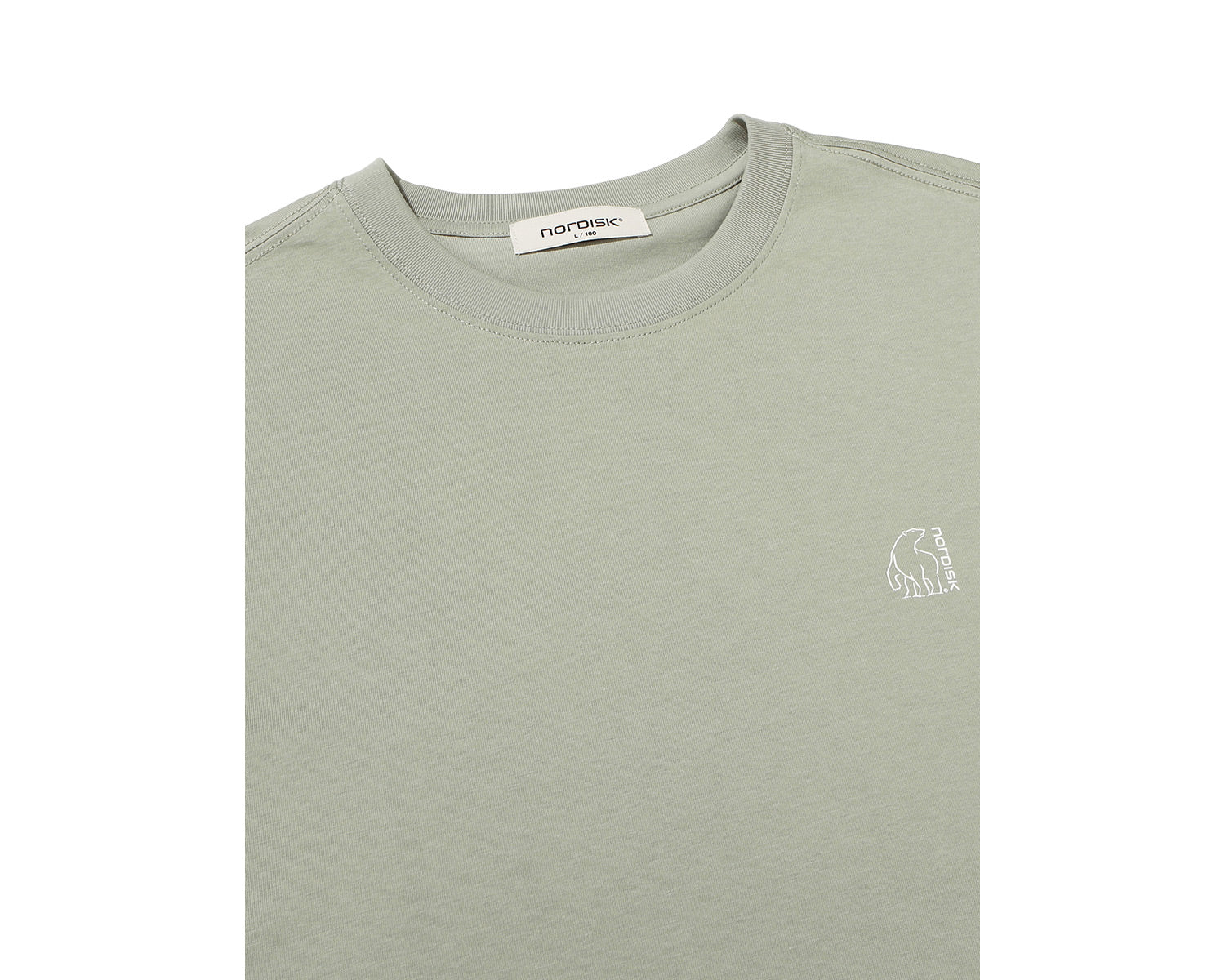 Tea Time Cartoon Polar Bear T-Shirt Unisex - Khaki