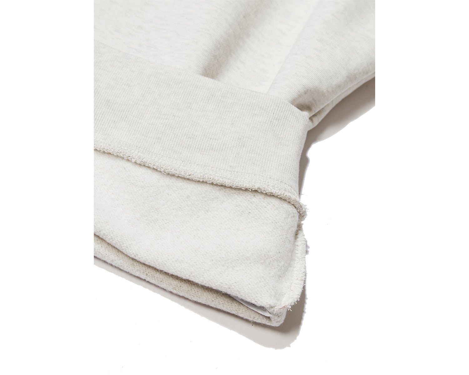 Camping Bear Back Brushed Sweatshirt Unisex - Oatmeal Melange Beige