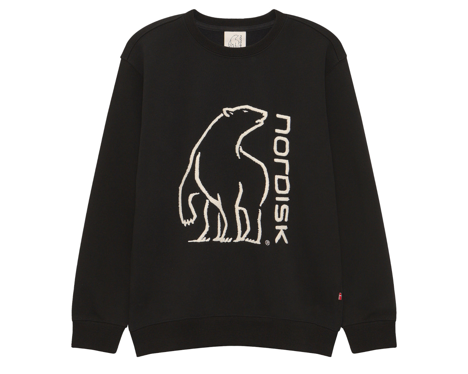 Basic Brushed Sweatshirt Unisex - Black