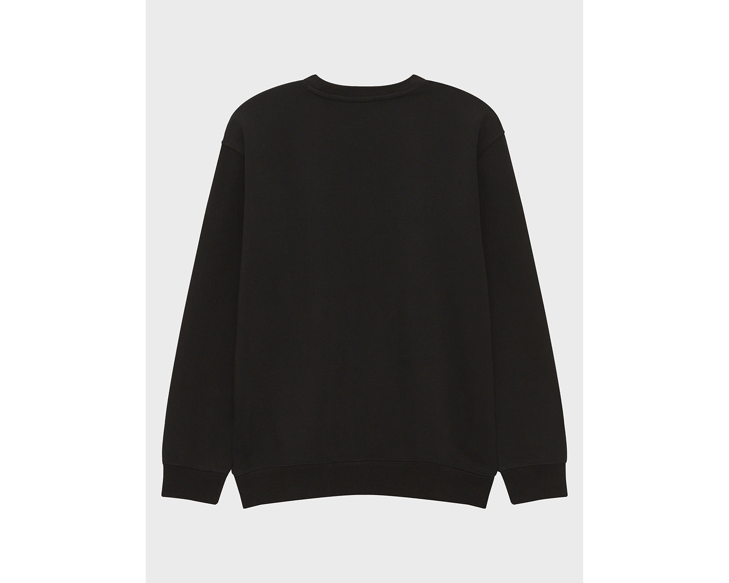 Basic Brushed Sweatshirt Unisex - Black