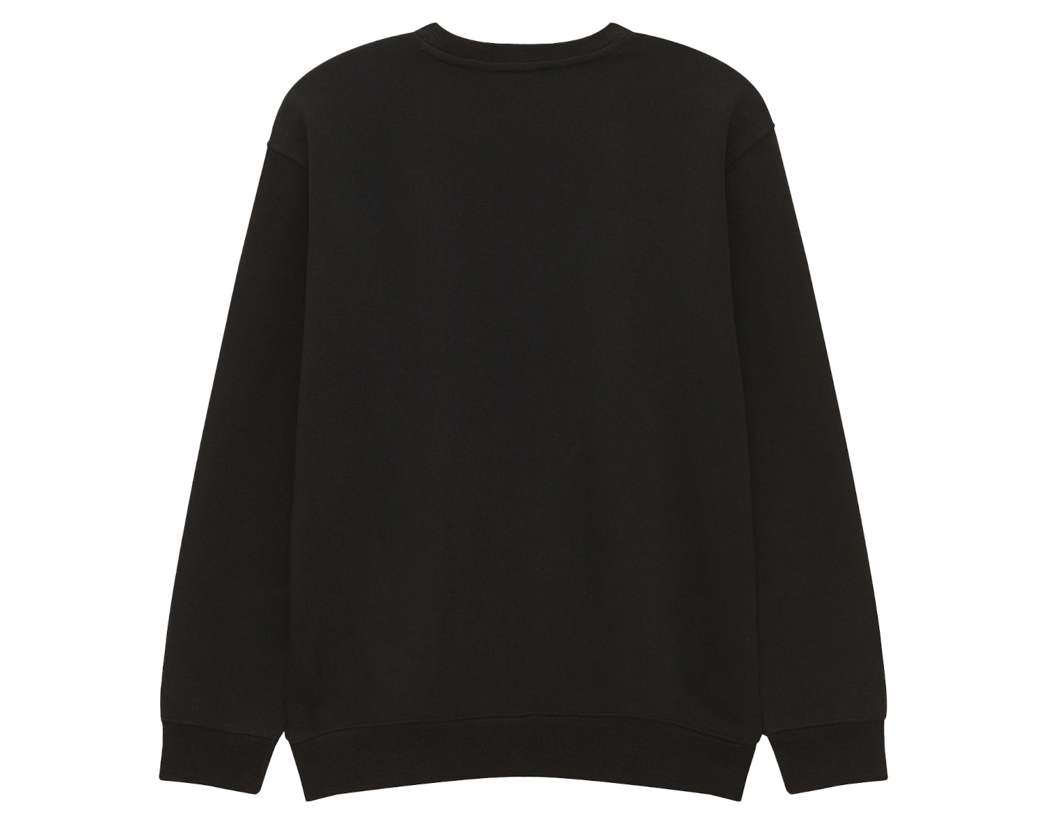 Basic Brushed Sweatshirt Unisex - Black
