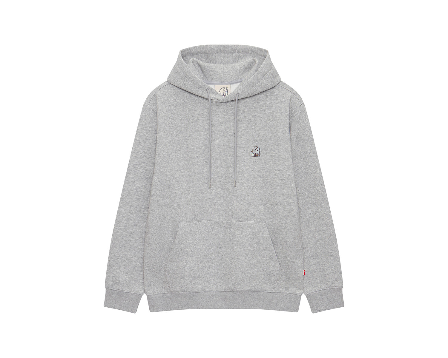 Basic Brushed Hoodie Unisex - Grey Melange