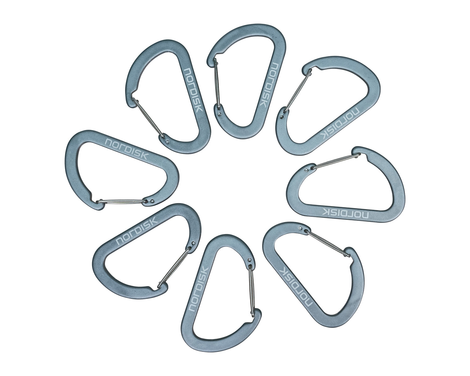 Aluminium Hook L (8 pcs) - Matt Silver