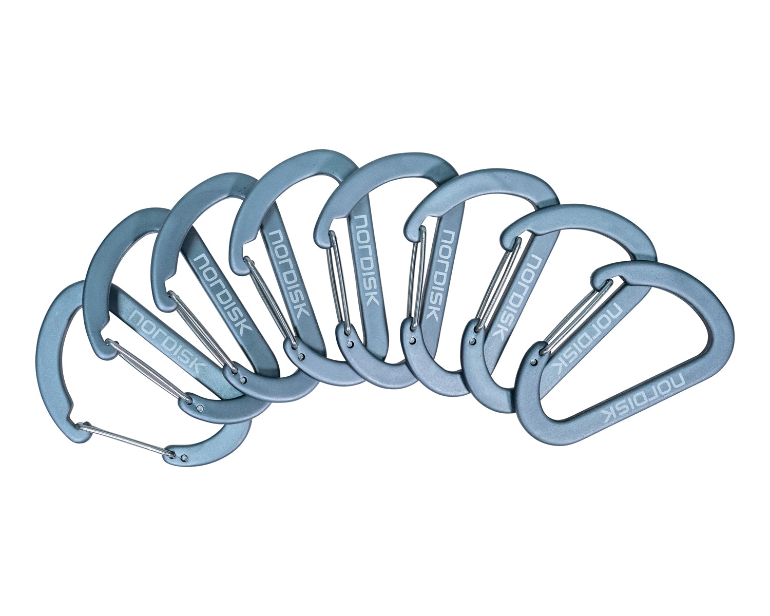 Aluminium Hook L (8 pcs) - Matt Silver