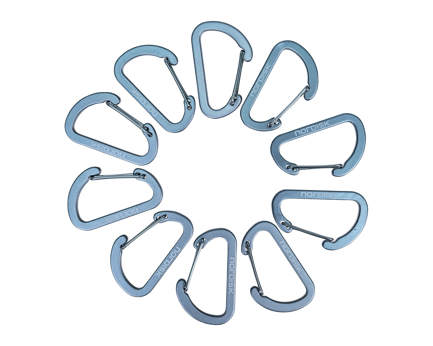 Aluminium Hook S (10 pcs) - Matt Silver