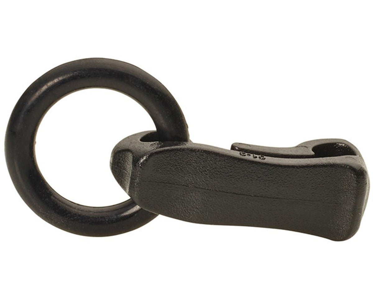 Mini Hook + Silicone Ring Set (15 pcs) - Black