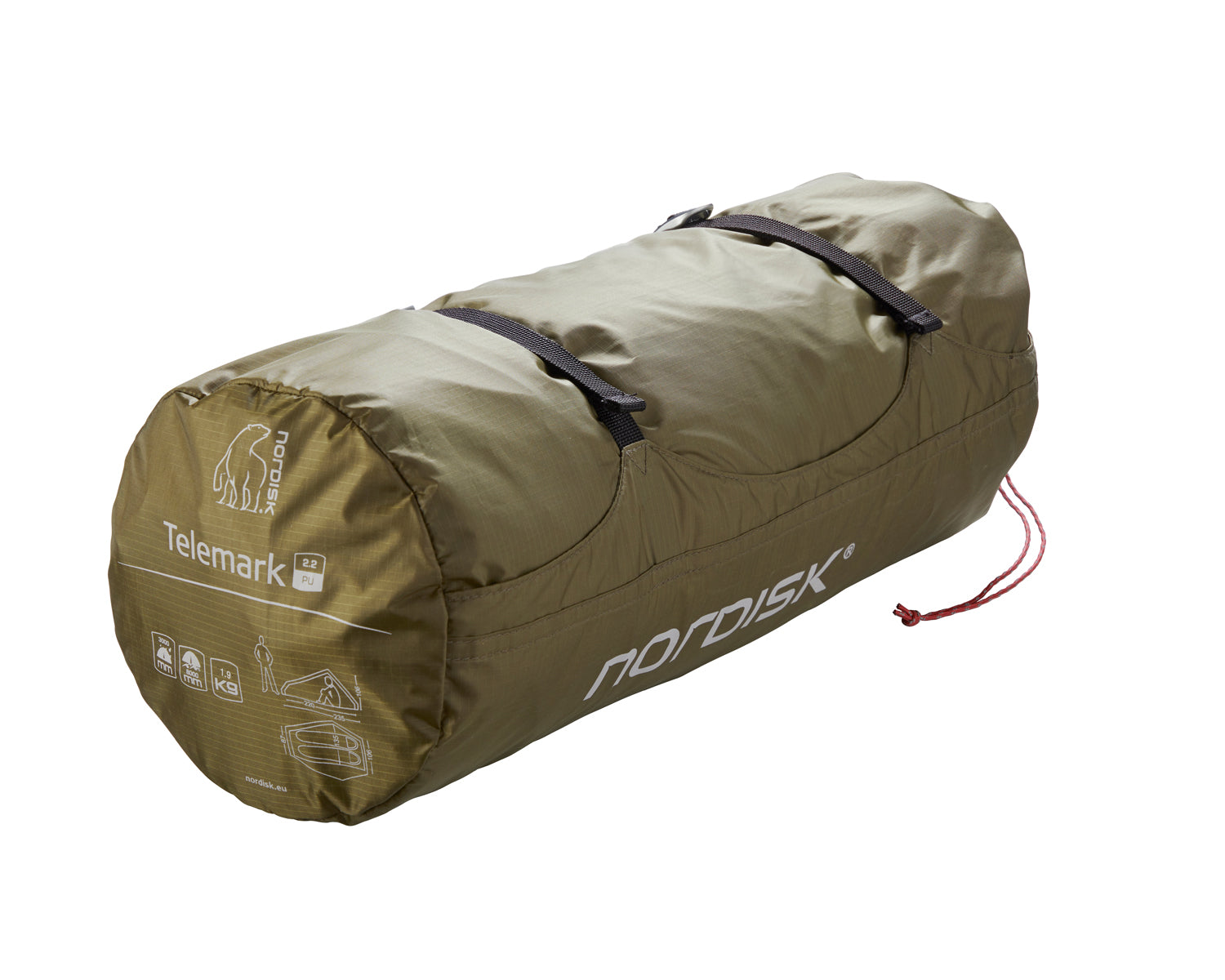 Telemark 2.2 PU Tent - 2 person | Dark Olive