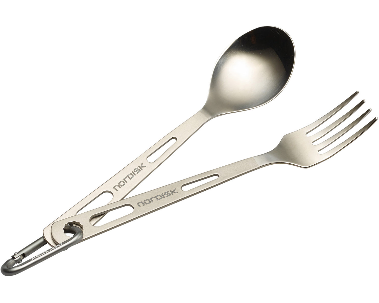 Titanium Cutlery (2 pcs) - Matt Silver