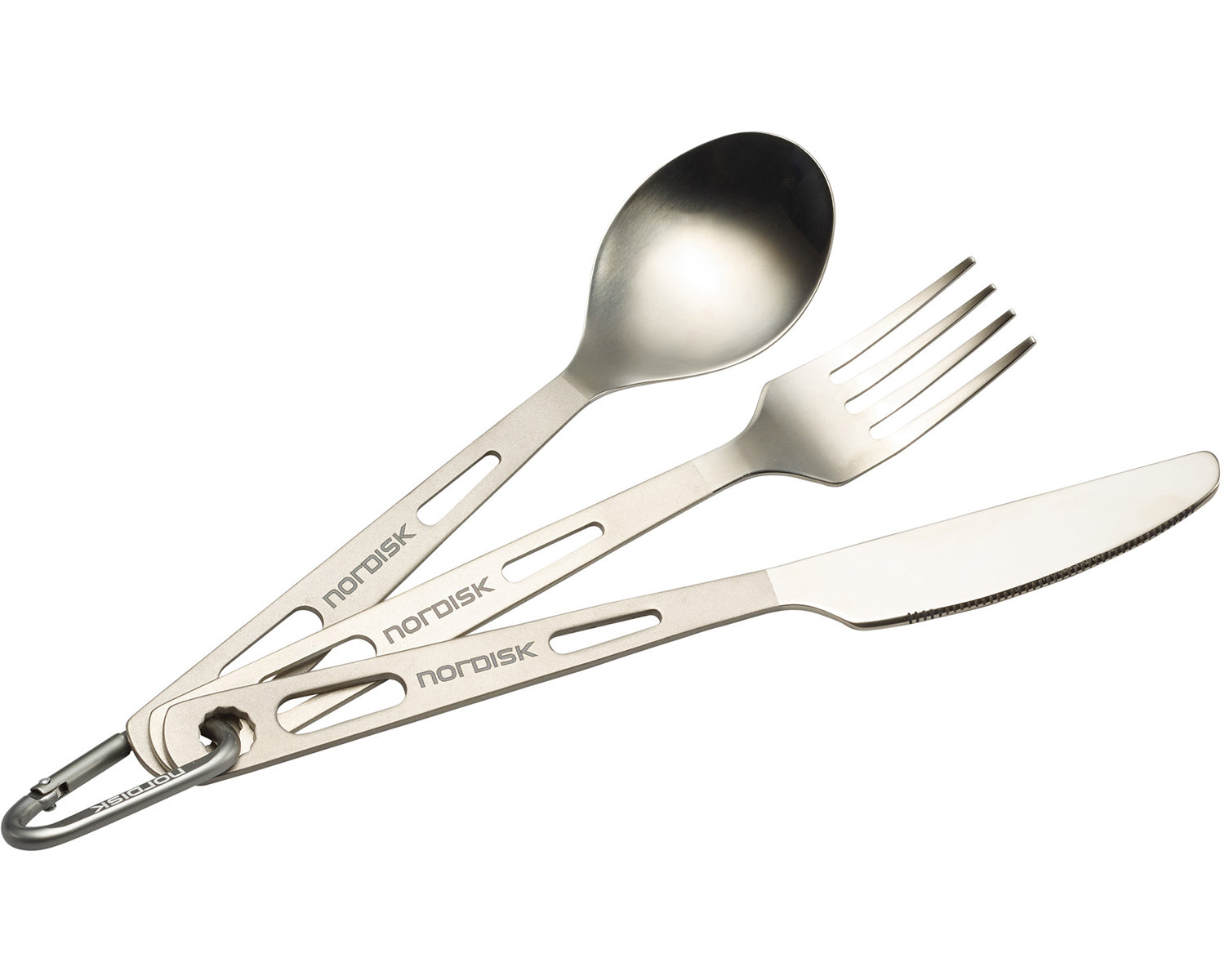 Titanium Cutlery (3 pcs) - Matt Silver