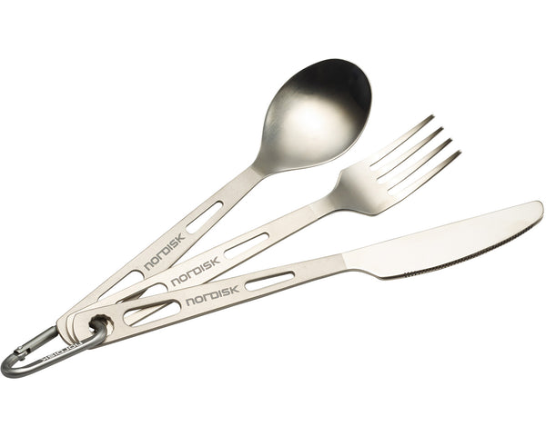 Cutlery (3 pcs) - Titanium | Matt Silver