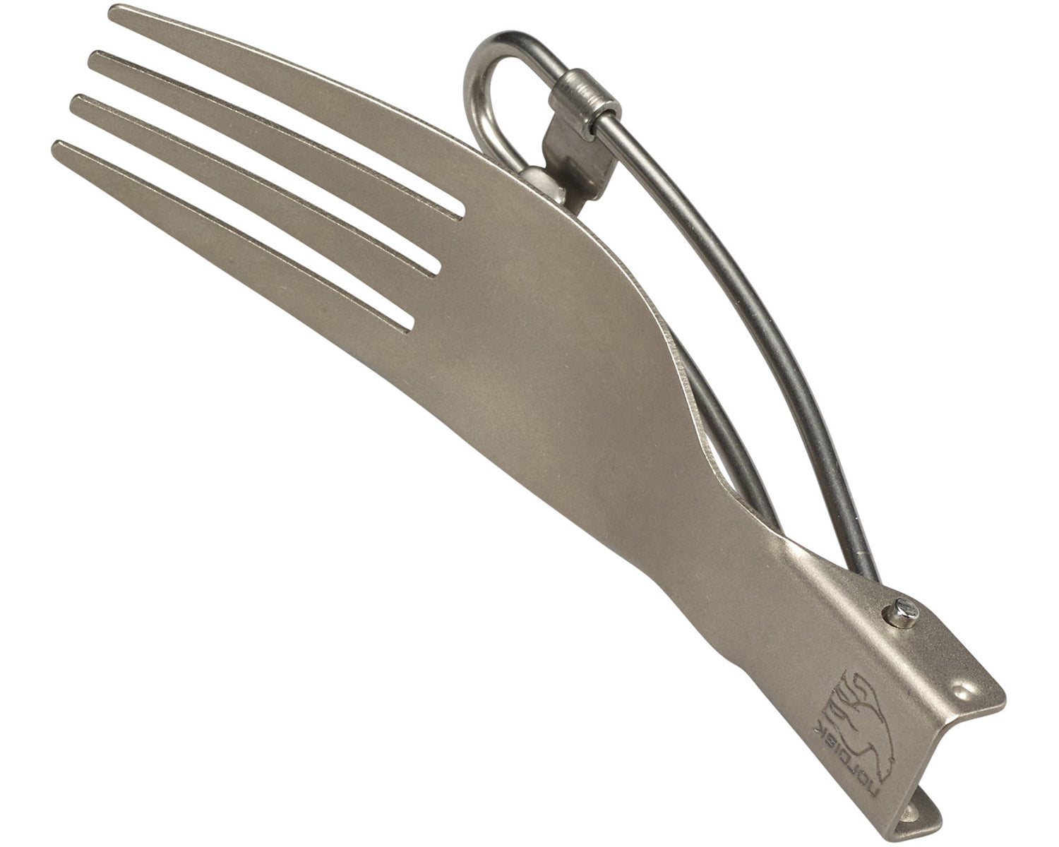 Titanium Foldable Fork - Matt Silver