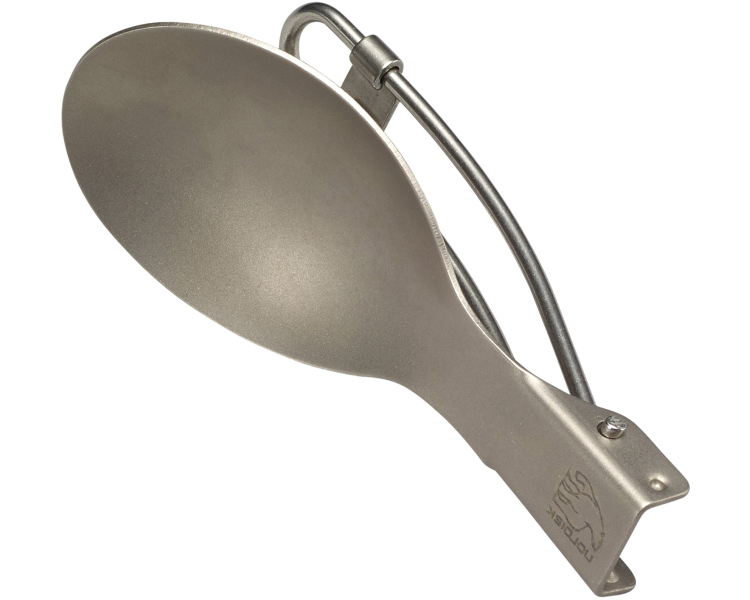 Titanium Foldable Spoon - Matt Silver