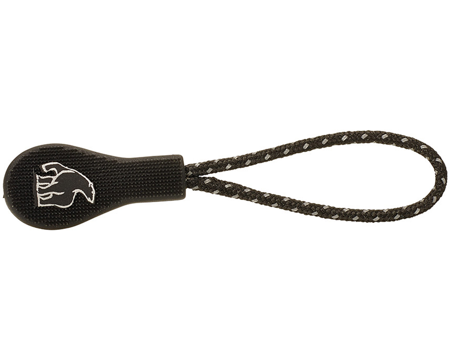 Zipper Puller Drop Shape/Bear (10 pcs) - Black