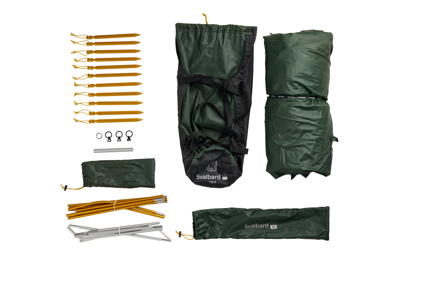 Svalbard 1 SI (2.0) Tent - 1 person | Deep Forest Green
