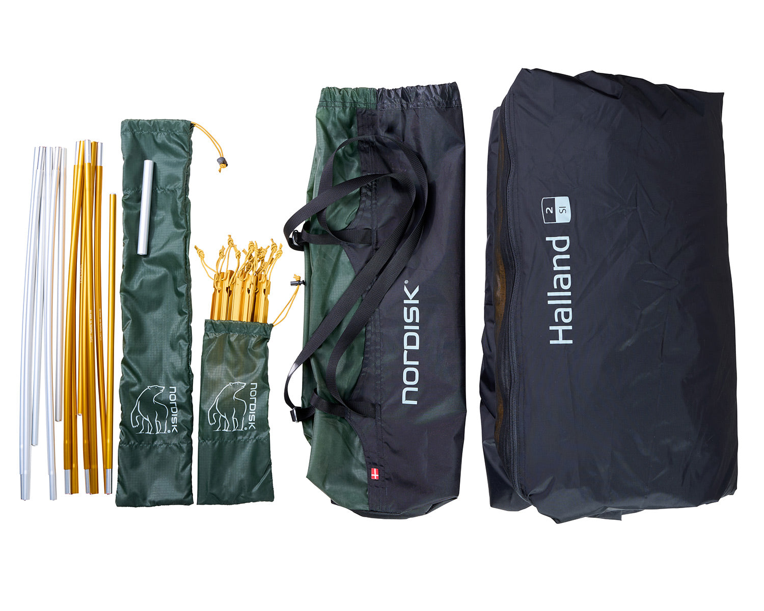 Halland 2 SI (2.0) Tent - 2 person | Black Forest Green
