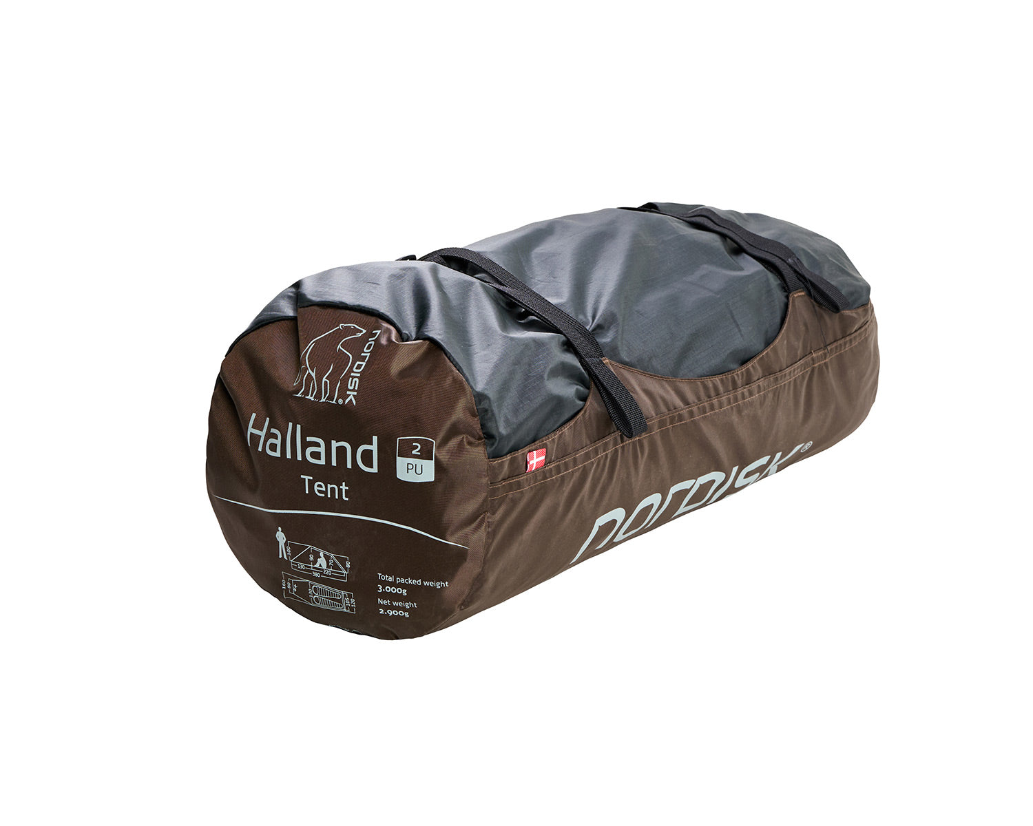 Halland 2 PU (2.0) Tent - 2 person | Jet Set Black