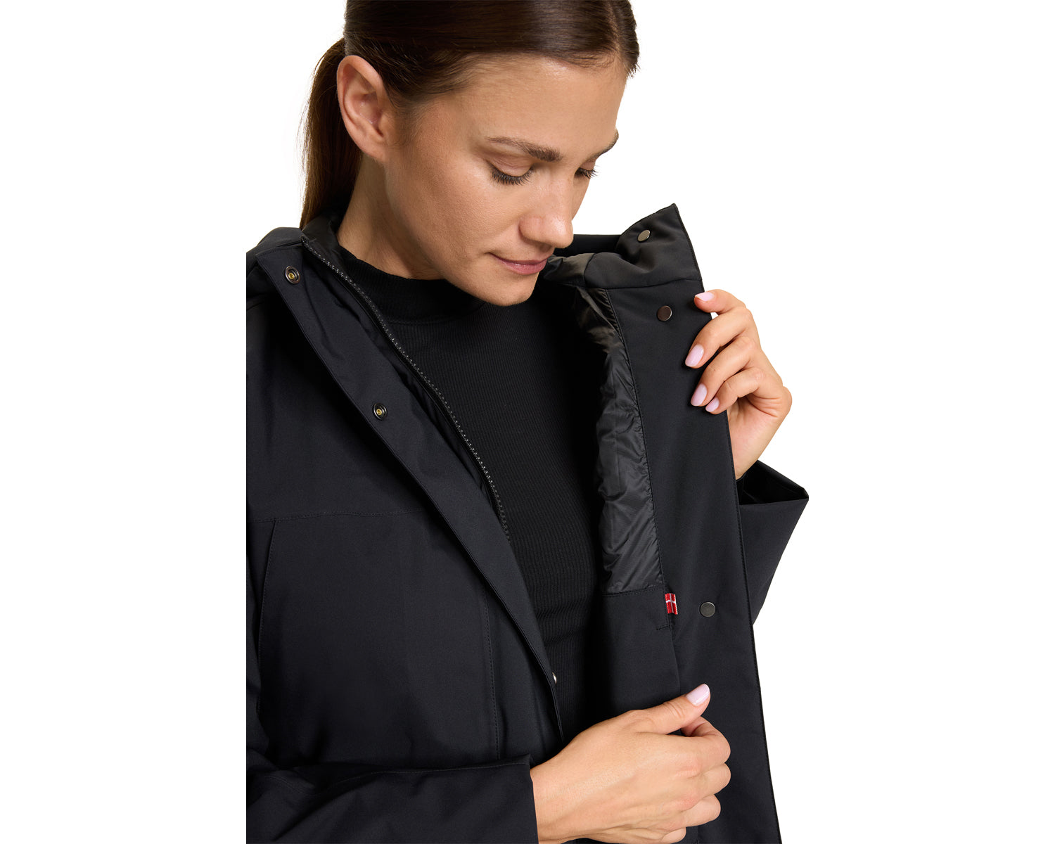 レディースウェア MIRROR 9 easy padding dress jacket Mira - Black