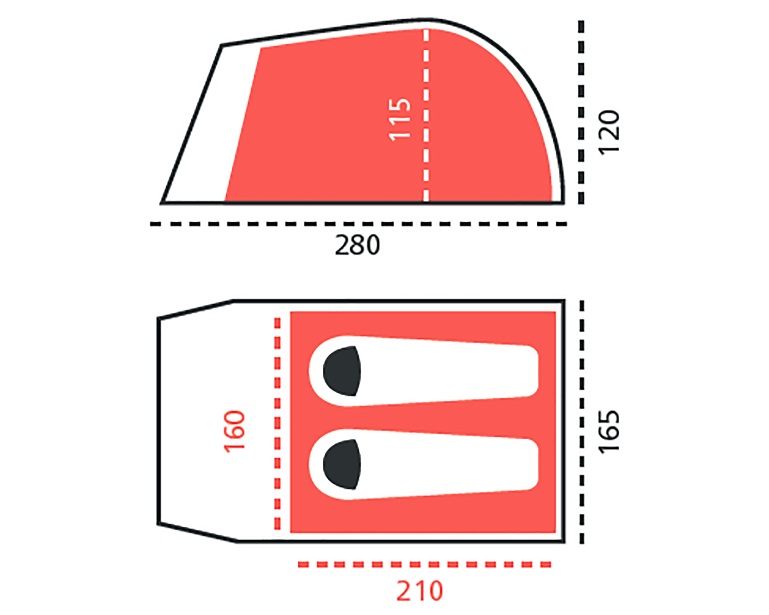 Topeka 2 Tent Alu - 2 person | Capulet Olive
