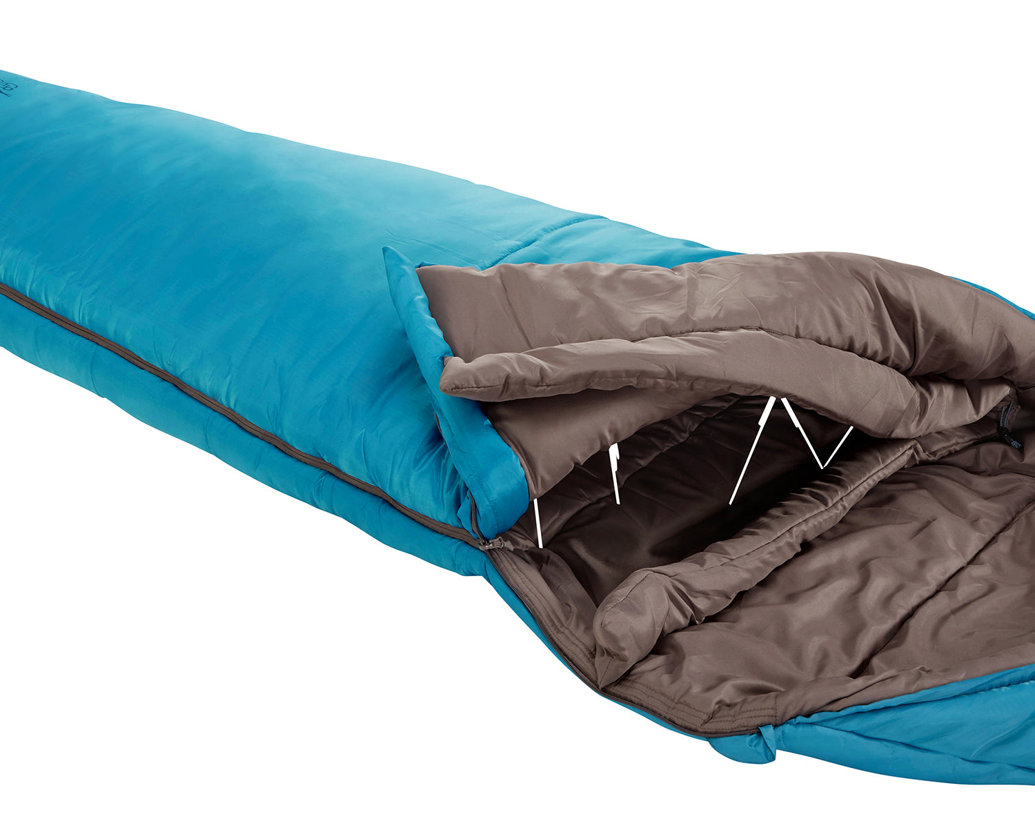 Kansas 190 Sleeping Bag - Caneel Bay Blue